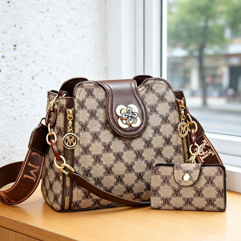 Women Bags Work - Bolsa de ombro vintage com estampa