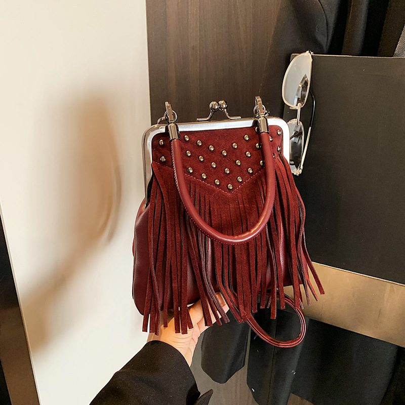 Women Bags Collection - Moda feminina rebite bolsa de mão