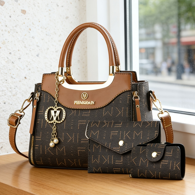 Women Bags Luxury - Conjunto de 3 peças de bolsas
