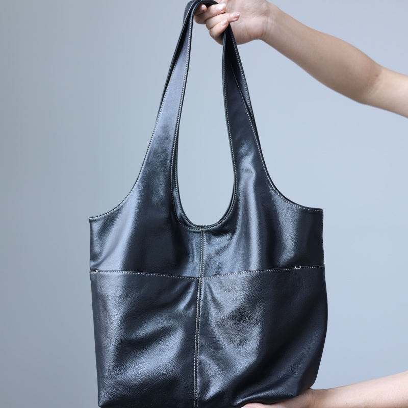Women'S Tote Bags For Work - Bolsa feminina de couro genuíno, grande