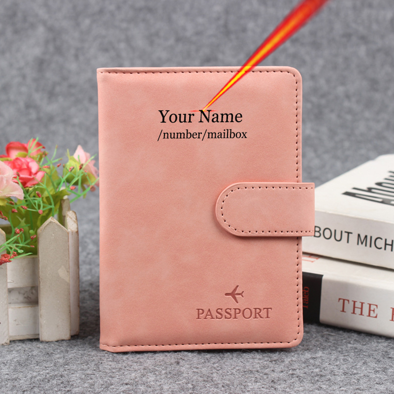 Women Bags Name - Botão magnético capa de passaporte personalizar