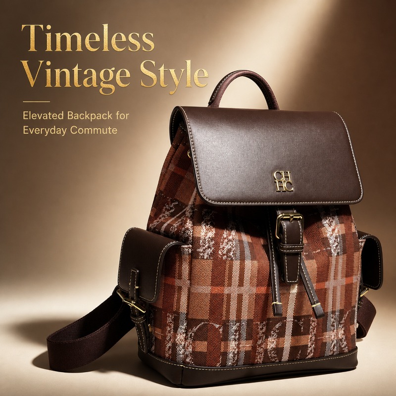 Women Bags Luxury - Mochila CHHC Fashion Color Block: Versátil,