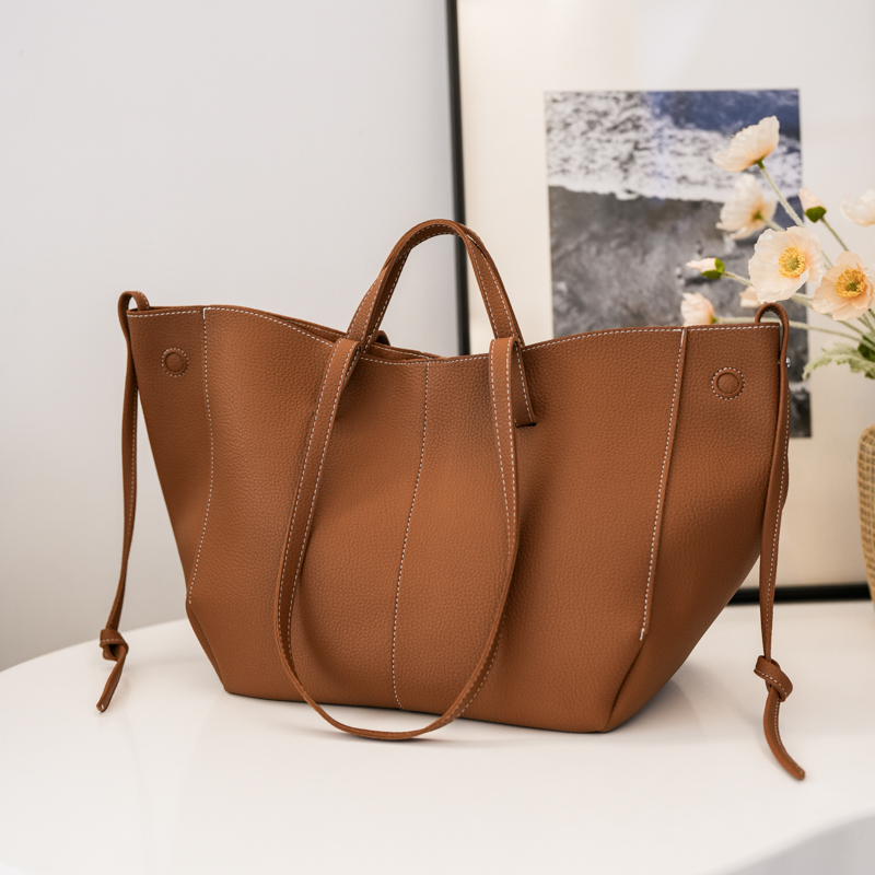 Women Bags In Trend - Grande capacidade de couro com zíper