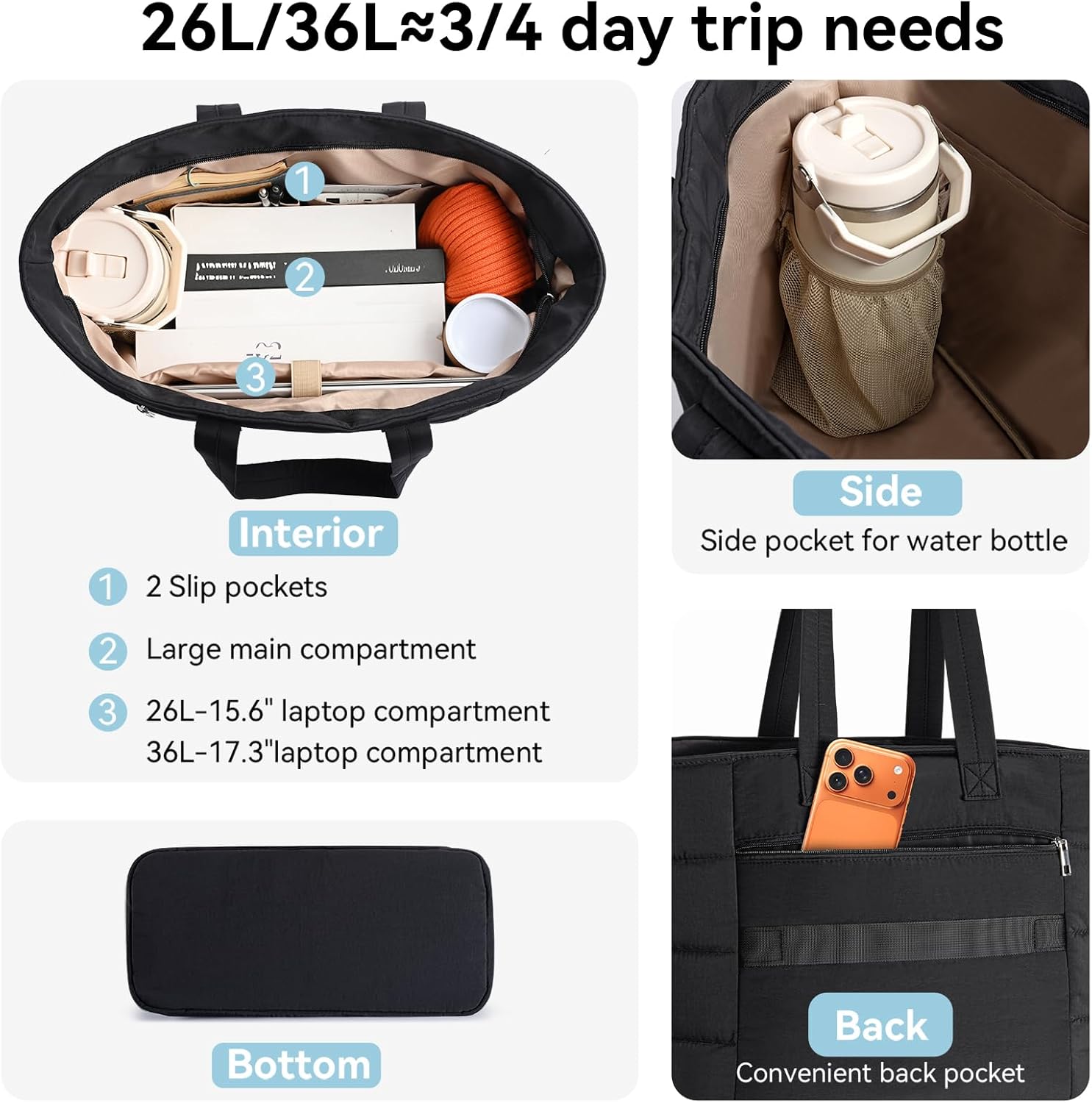 Bolsa Tote Puffer para Mulhere - Women Bags Work avaliação e preço