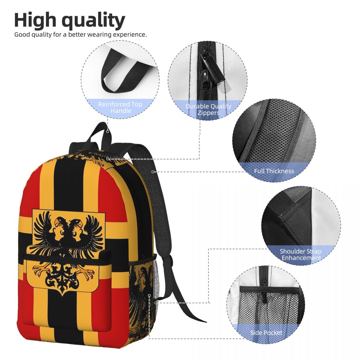 Mochila com bandeira do impéri - Women Bags Germany avaliação e preço