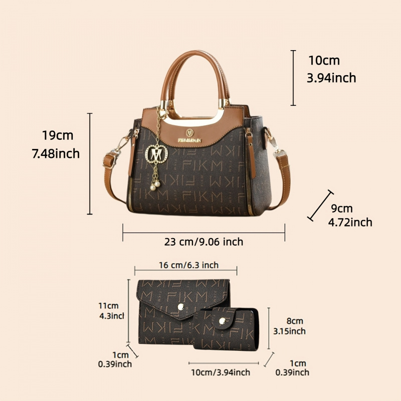 Conjunto de 3 peças de bolsas  - Women Bags Luxury avaliação e preço