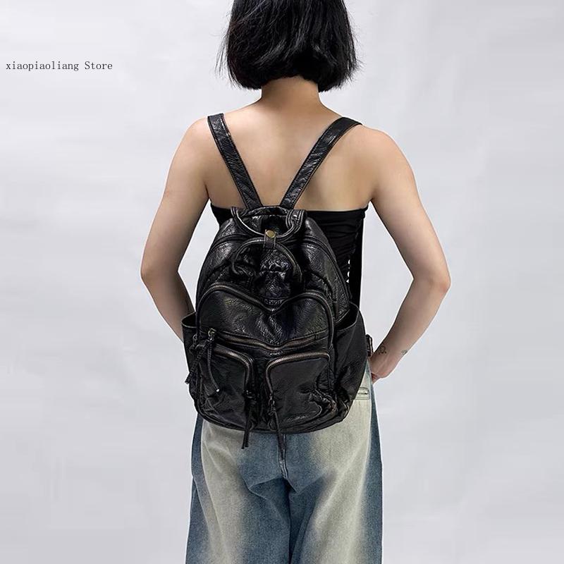 Luxo macio lavado couro do plu - Women Bags In Trend avaliação e preço