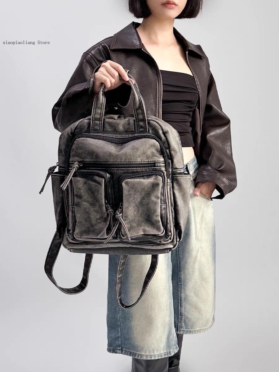 Luxo macio lavado couro do plu - Women Bags In Trend avaliação e preço