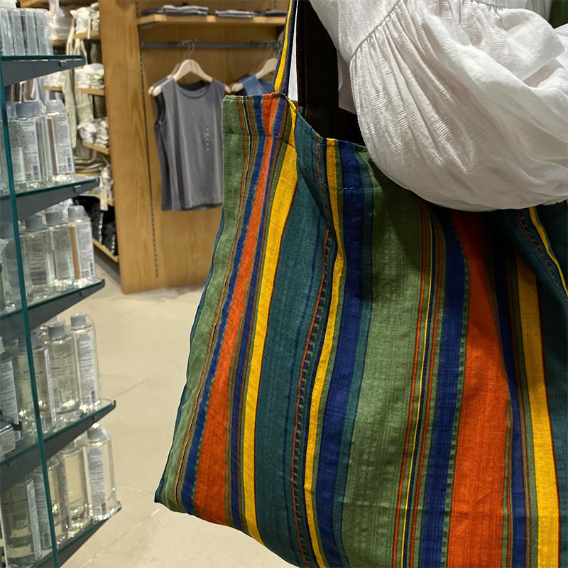 Bolsa Tote de Linho Listrada B - Women Bags Aldo avaliação e preço