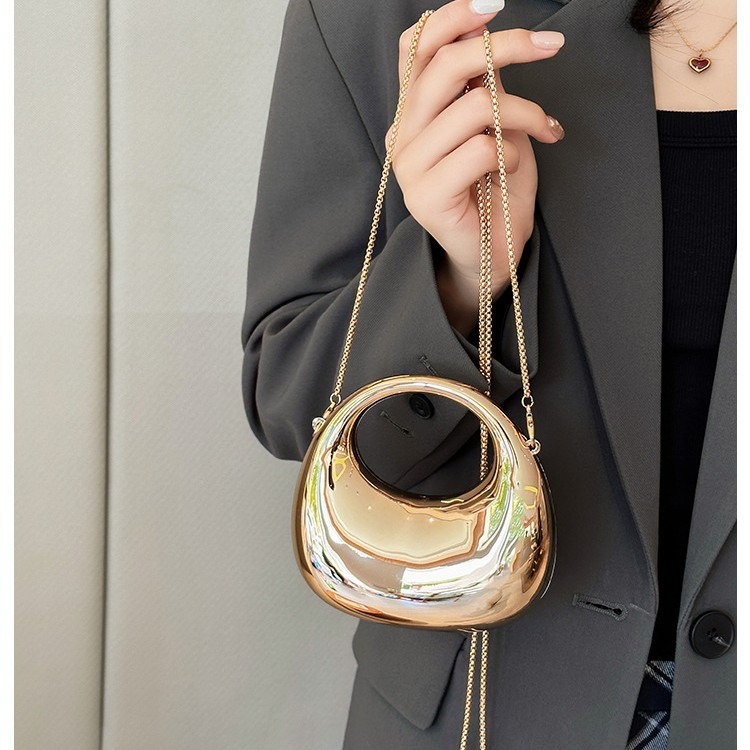Mini Bolsa de Noite Dourada, B - Women Bags Luxury avaliação e preço