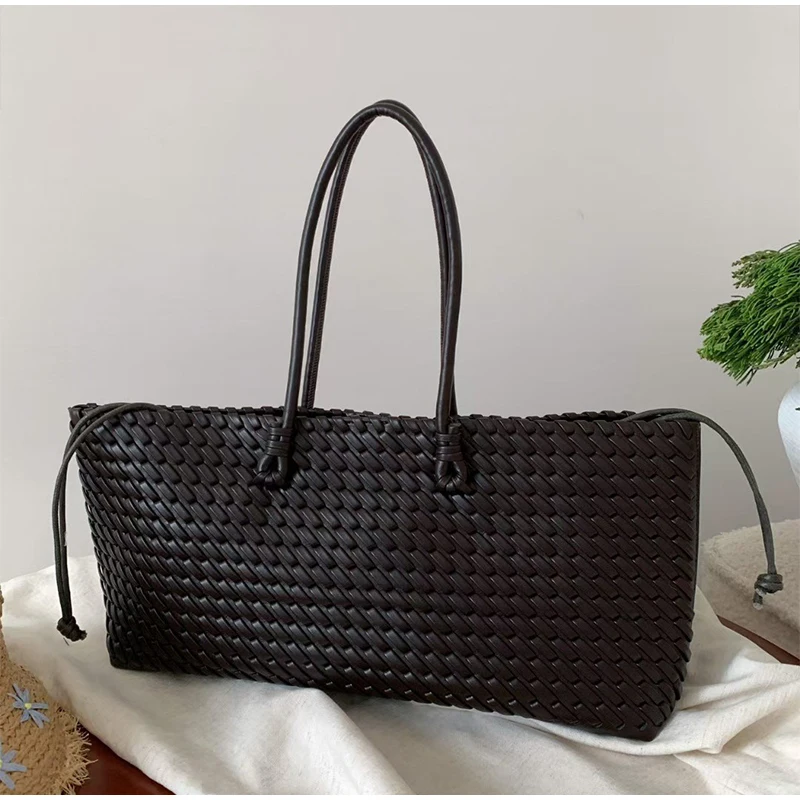 Bolsa Tote de Luxo em PU Tranç - Women'S Tote Bags For Work avaliação e preço