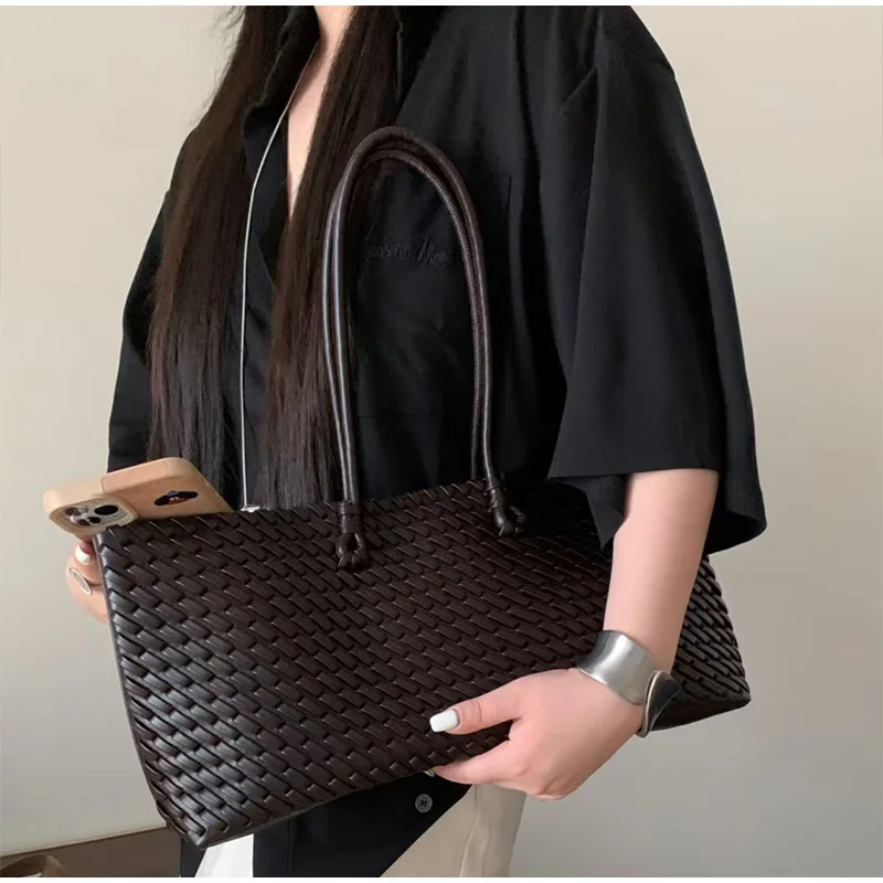 Bolsa Tote de Luxo em PU Tranç - Women'S Tote Bags For Work avaliação e preço