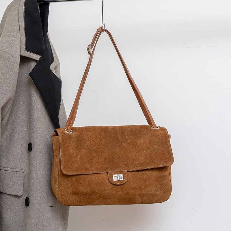 Bolsa de Ombro em Couro Suede  - Women Bags Work avaliação e preço