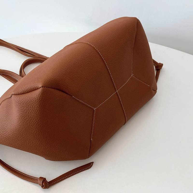 Grande capacidade de couro com - Women Bags In Trend avaliação e preço